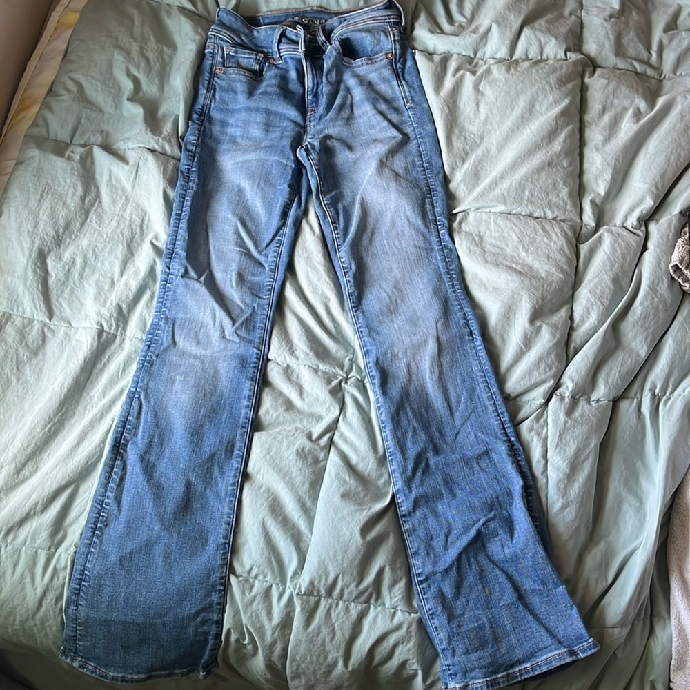 American eagle size 0 wide leg Jean